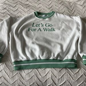 YLLW The Label Let's Go For a Walk sweatshirt